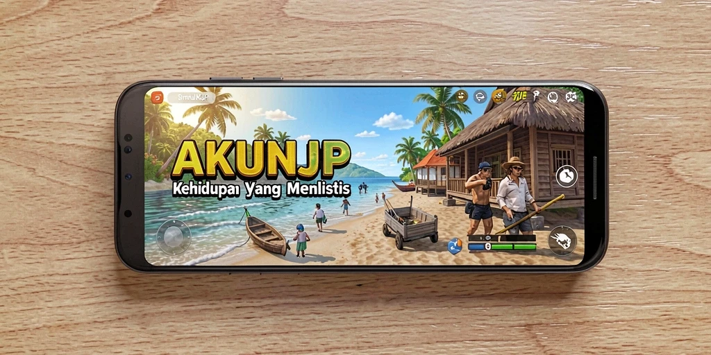 Screenshot menunjukkan momen seru dalam gameplay AKUNJP simulasi kehidupan.