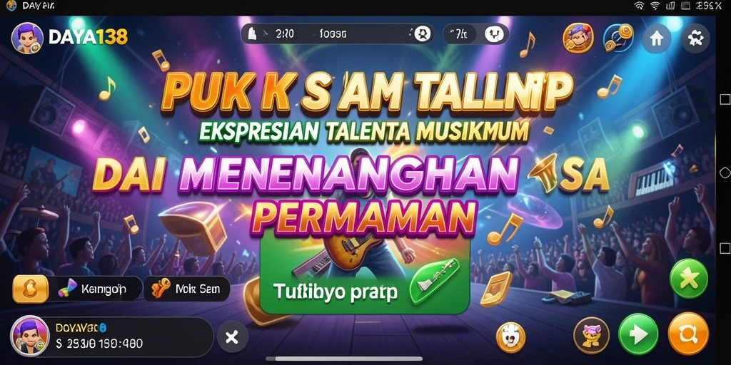 Tampilan gameplay menarik dari aplikasi musik DAYA138.