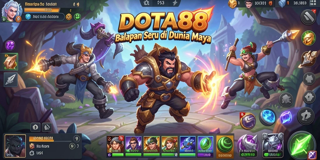 Tangkapan layar DOTA88 menampilkan aksi balapan mendebarkan di trek.