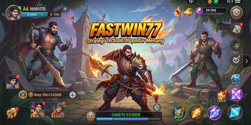 Tangkapan layar utama <strong>FASTWIN77</strong> menunjukkan pertempuran strategi yang mendebarkan.
