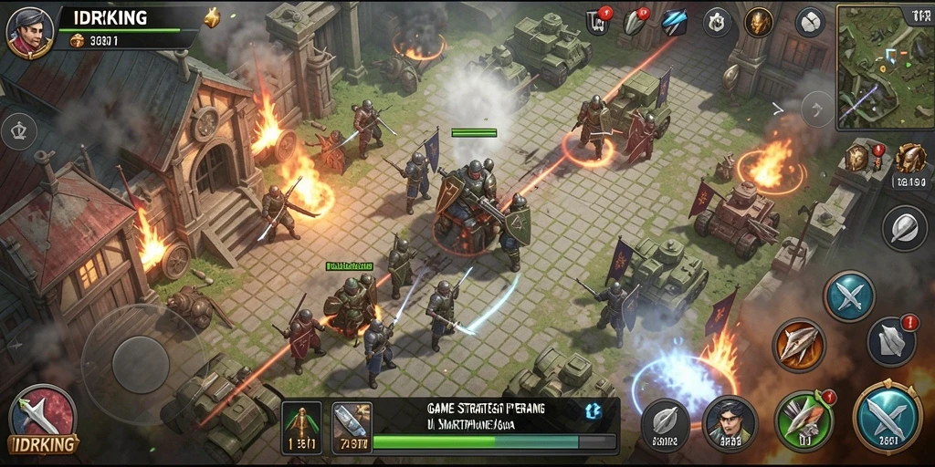 Tampilan gameplay strategis yang mendebarkan di IDRKING.