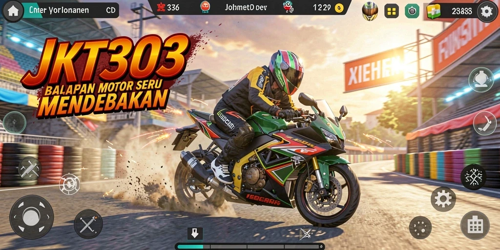 Gameplay seru balapan motor di JKT303.
