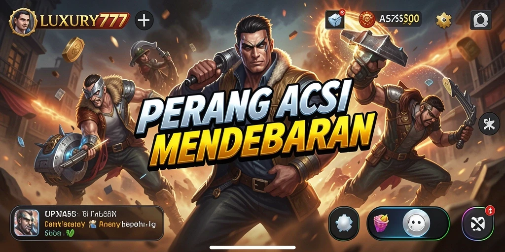 Tampilan gameplay seru dan menegangkan dari LUXURY777.