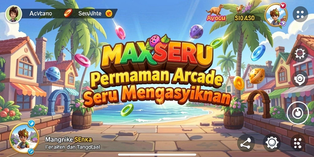 Screenshot gameplay MAXSERU menampilkan aksi seru dan menghibur.