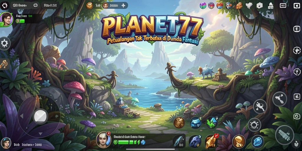 Tampilan gameplay mendebarkan di dunia <strong>PLANET77</strong> yang penuh petualangan.