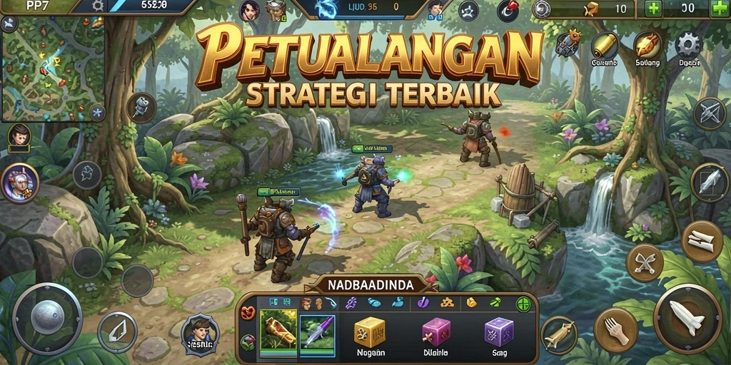 Screenshot utama PP7 menampilkan pertempuran seru dalam strategi SLG.