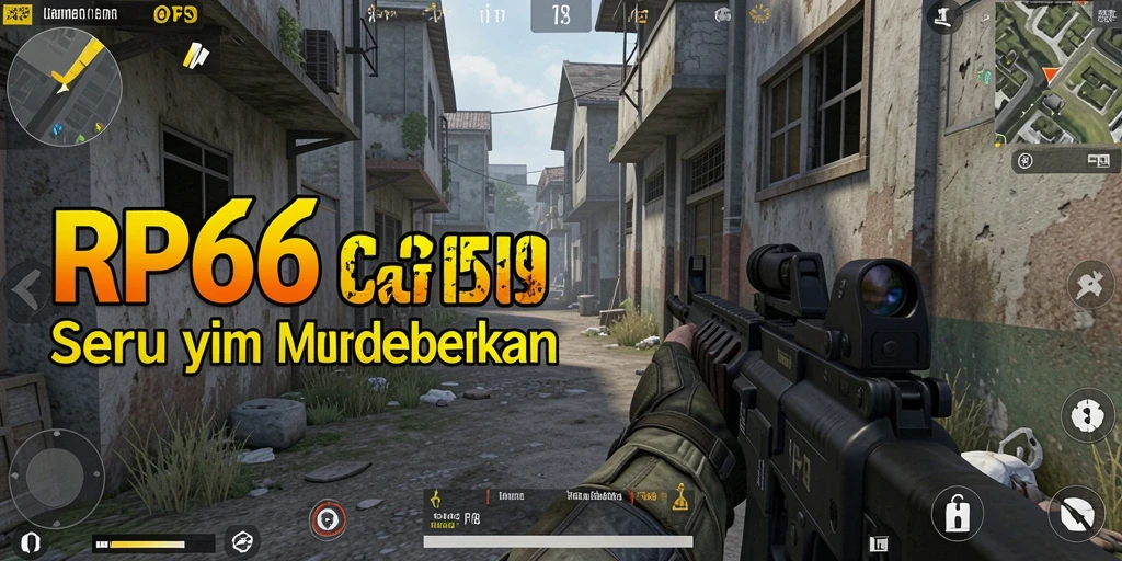 Tangkapan layar gameplay RP66 dengan aksi menembak yang mendebarkan.
