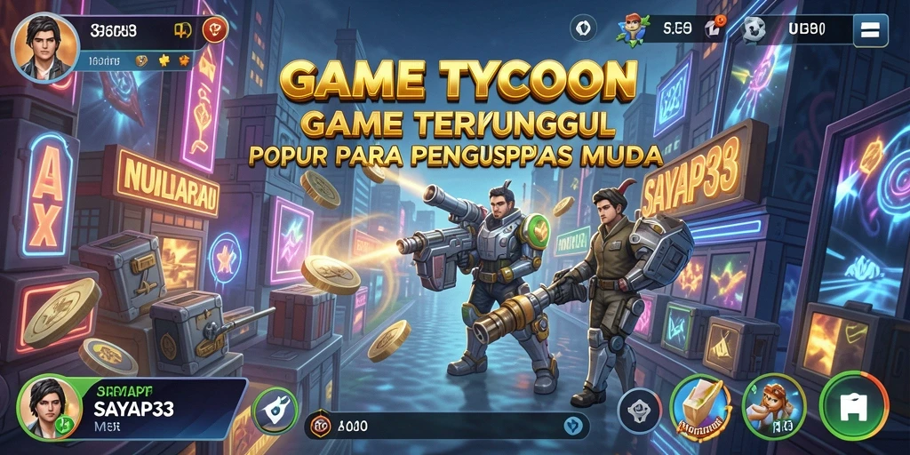 Screenshot utama <strong>SAYAP33</strong> yang menampilkan serunya gameplay Tycoon.