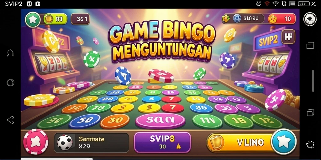 Tampilan gameplay SVIP2 dengan kartu Bingo yang menyenangkan.