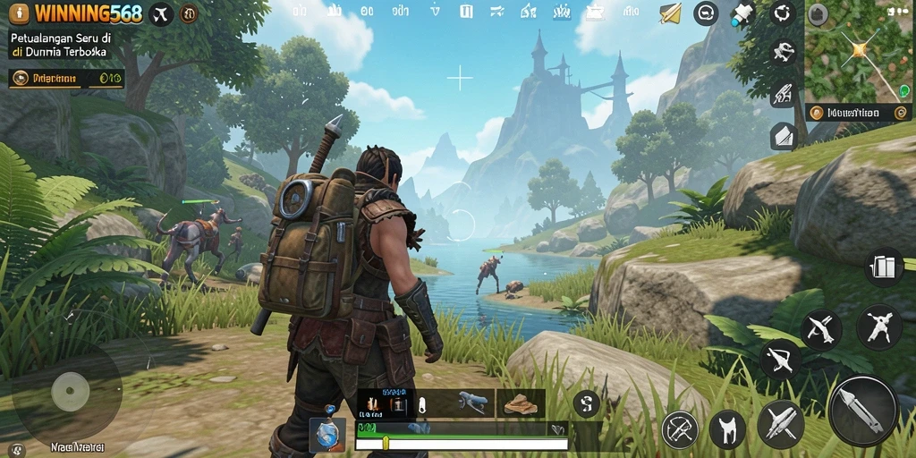 Tampilan menawan gameplay Open World WINNING568 yang penuh petualangan.